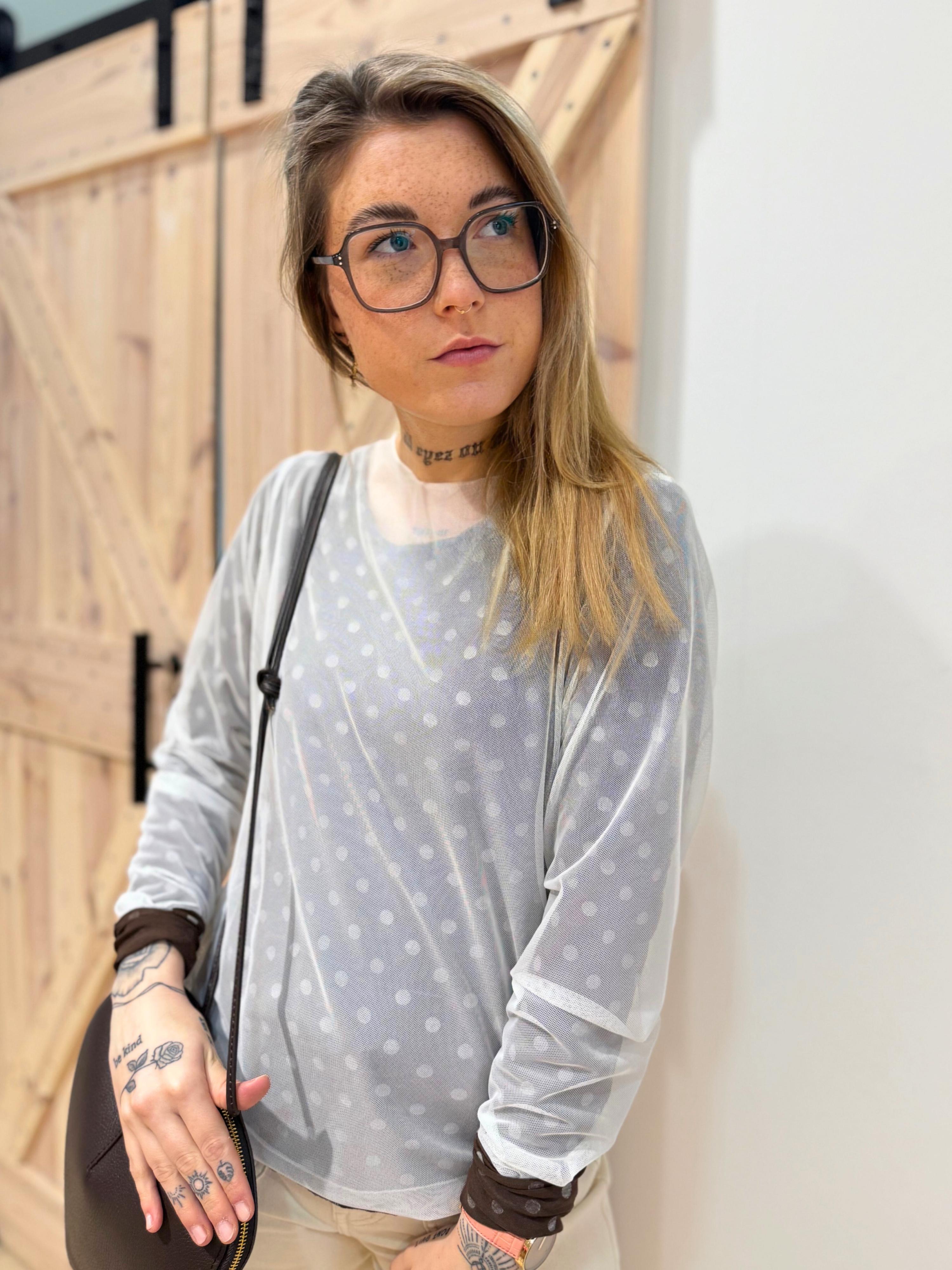 Langarmshirt Transparent - Unique Flores 