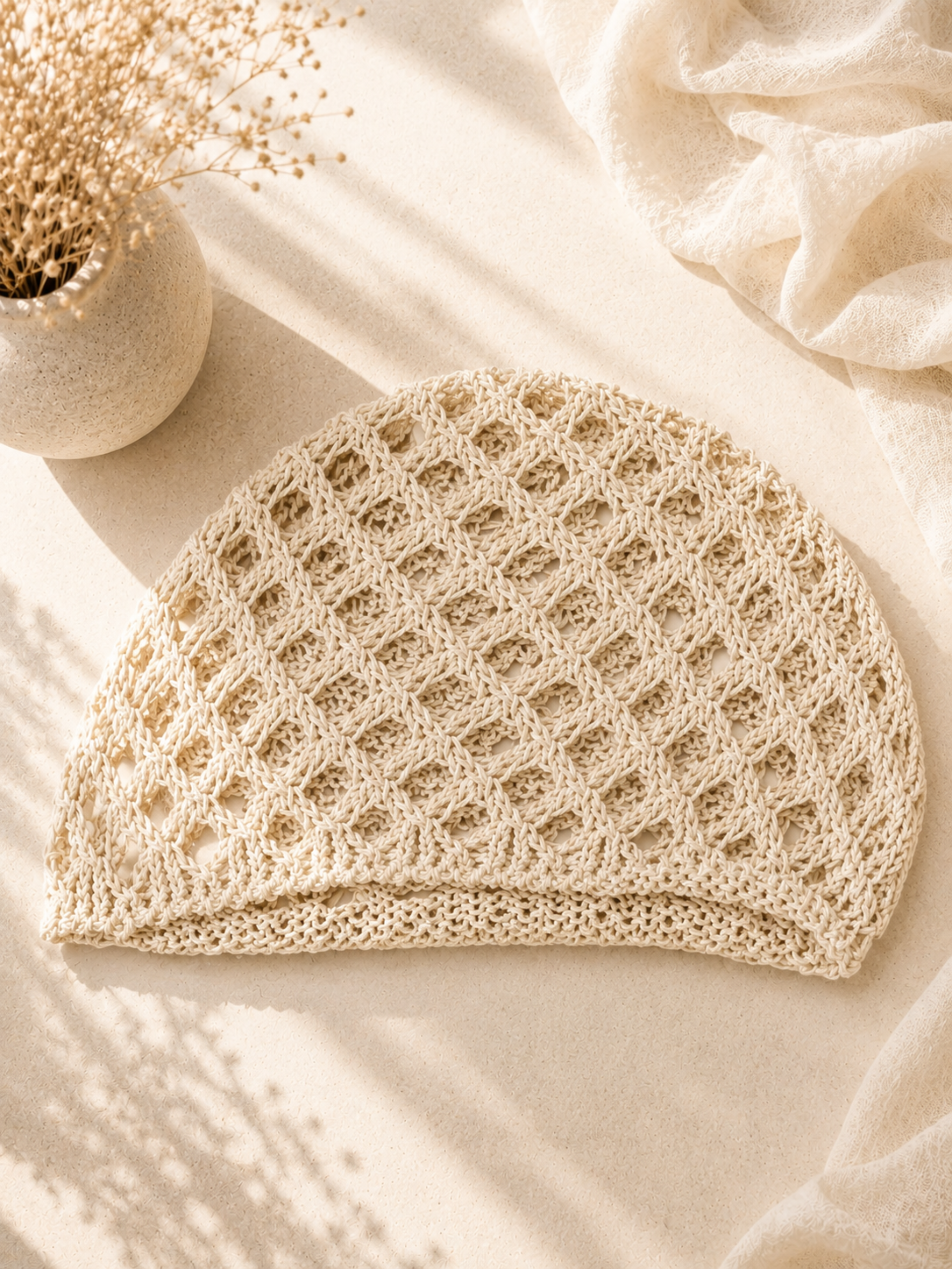 Beanie Crochet - Unique Flores 