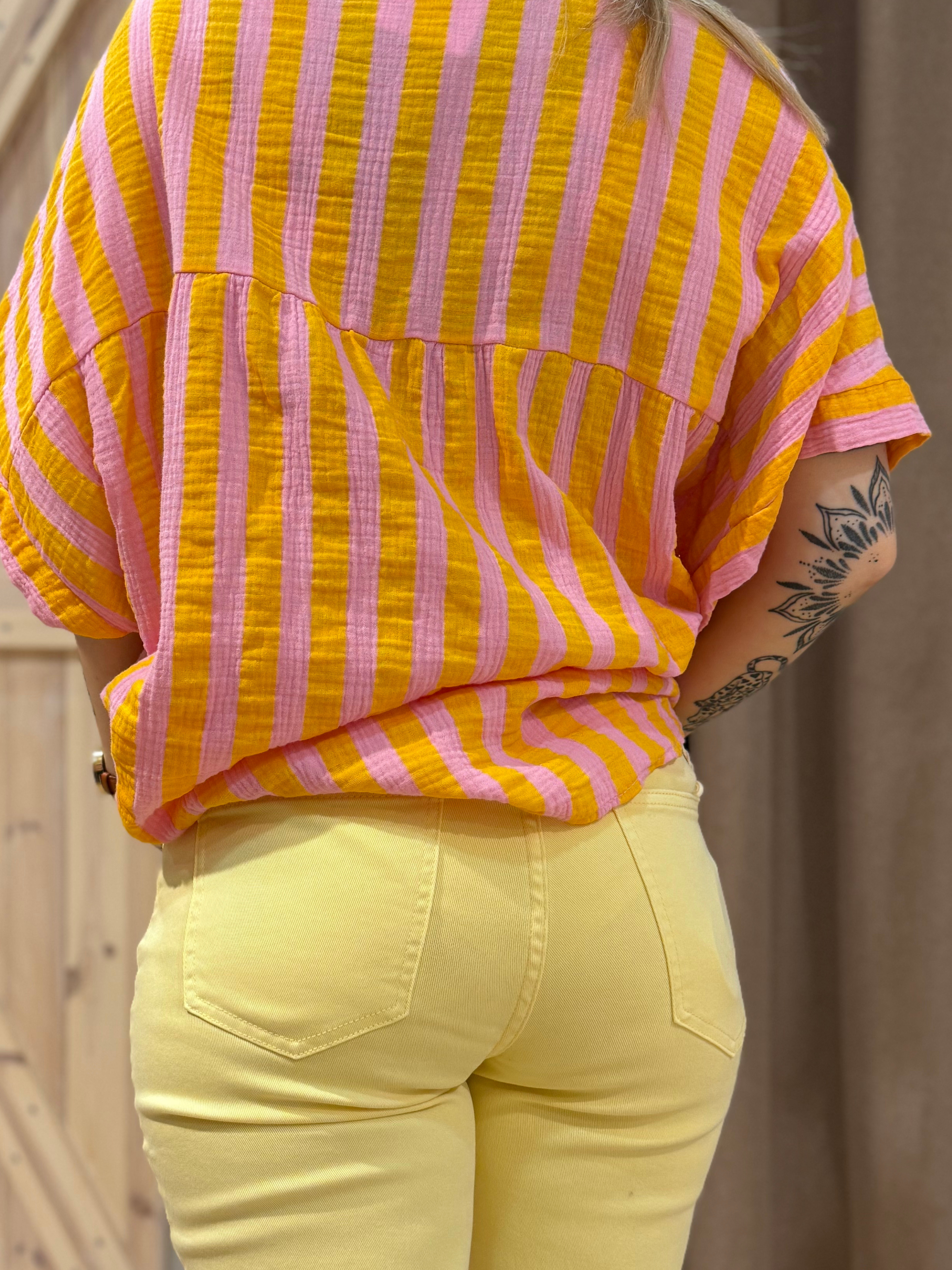 Butter Yellow Denim - Unique Flores 