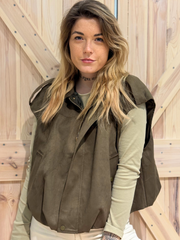 Weste Khaki - Unique Flores 