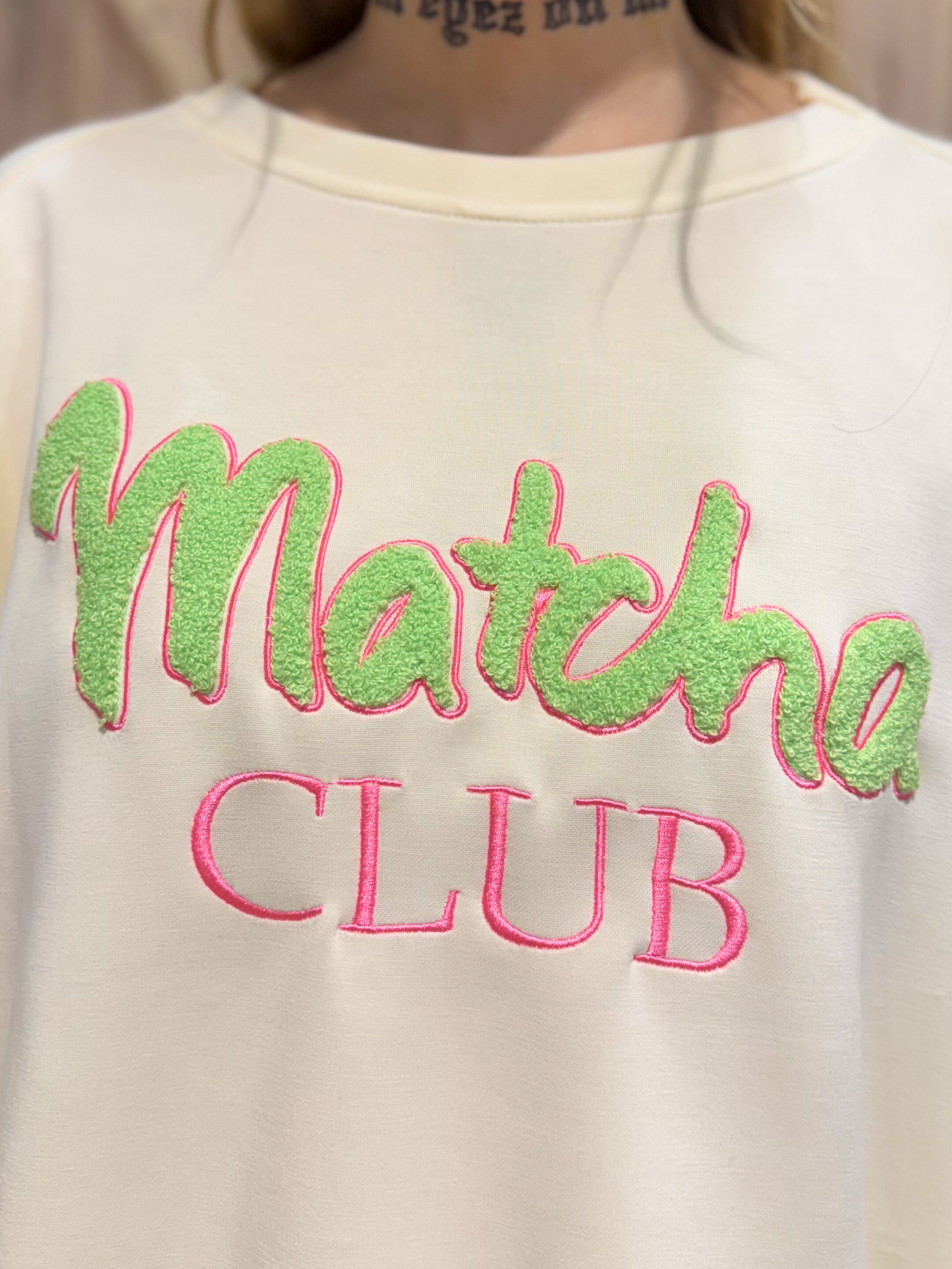 Sweater Matcha Club - Unique Flores 