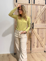Jeans Wide Leg - Unique Flores 