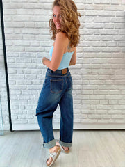 Jeans Barrel Fit Denim Blue