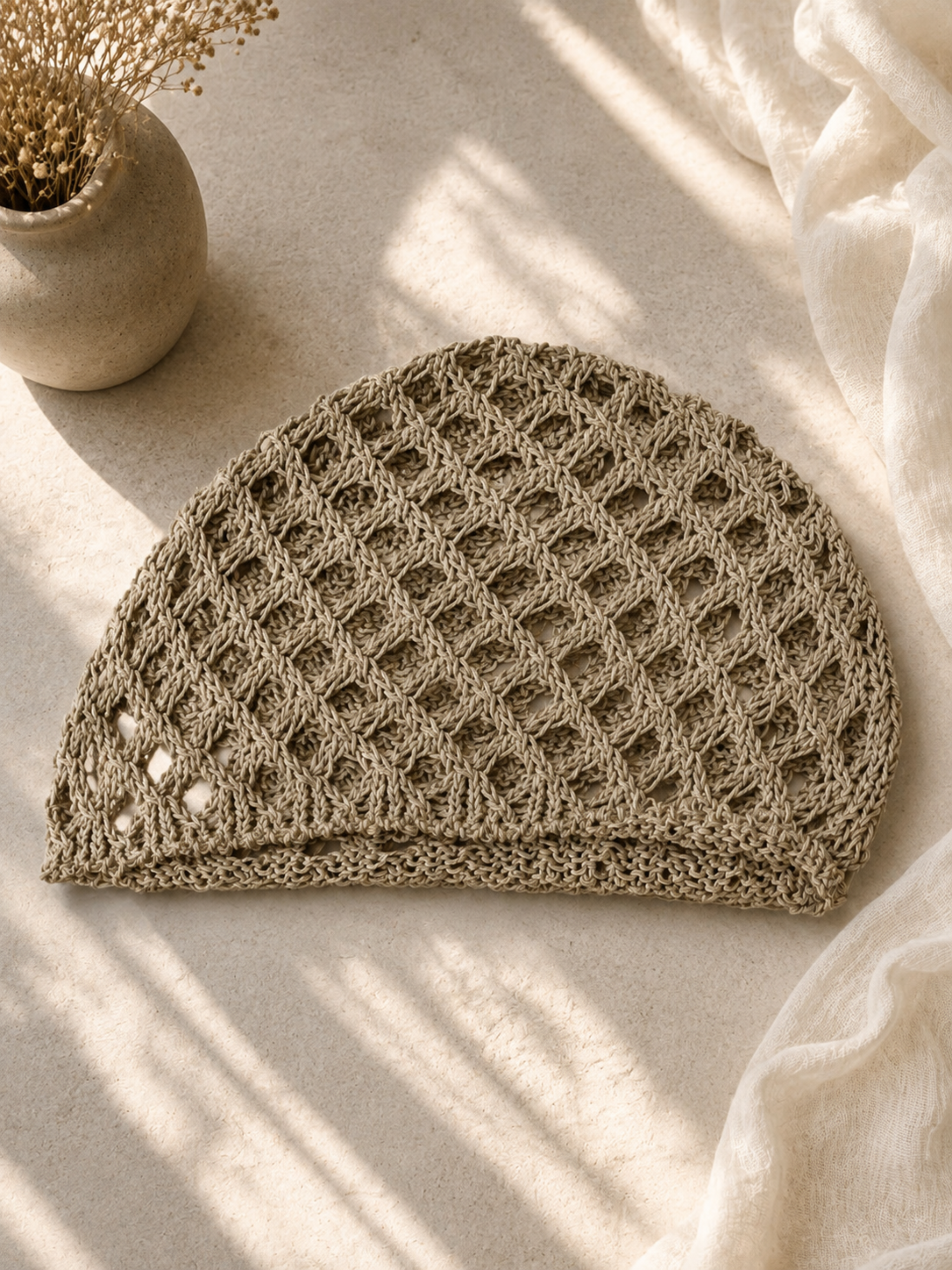 Beanie Crochet - Unique Flores 