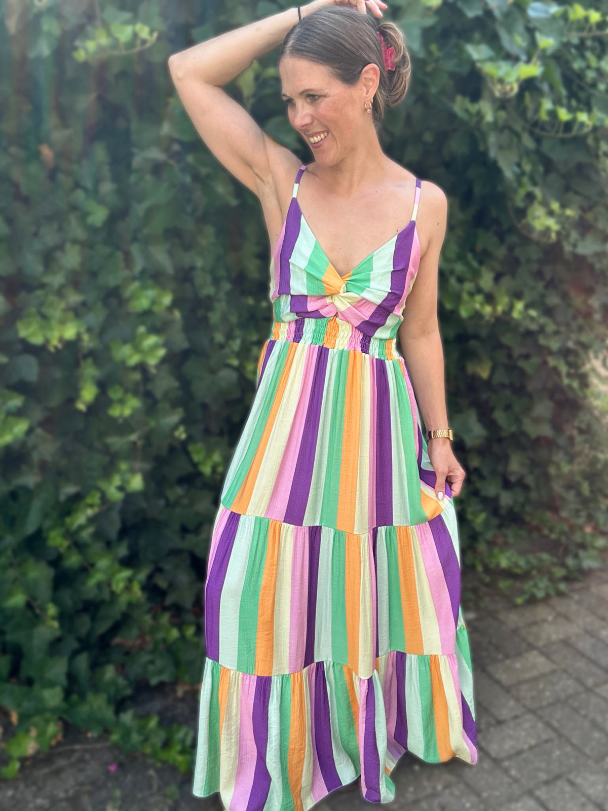 Kleid Streifen