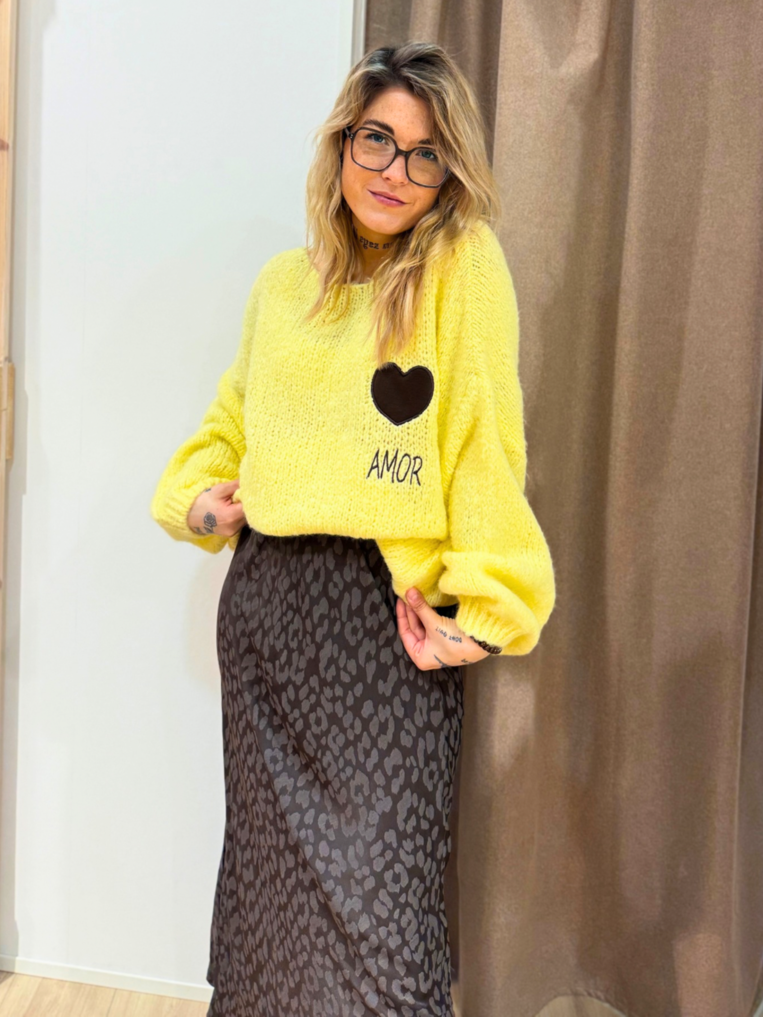 Midirock Leoprint Grau - Unique Flores 