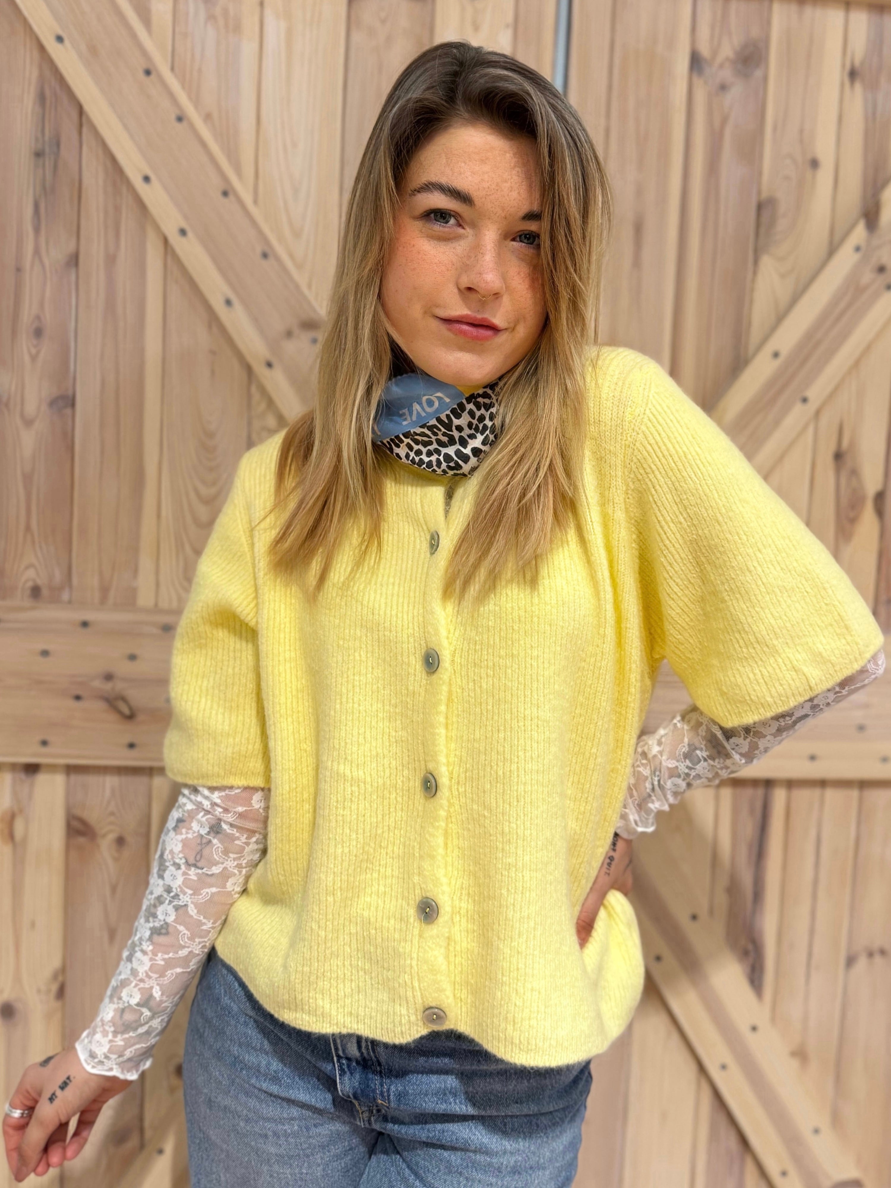 Cardigan 3/4 Arm - Unique Flores 