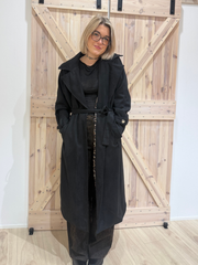 Trenchcoat mit Innenseite in Leo