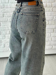 Jeans Barrel Stone Blue