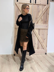 Trenchcoat mit Innenseite in Leo