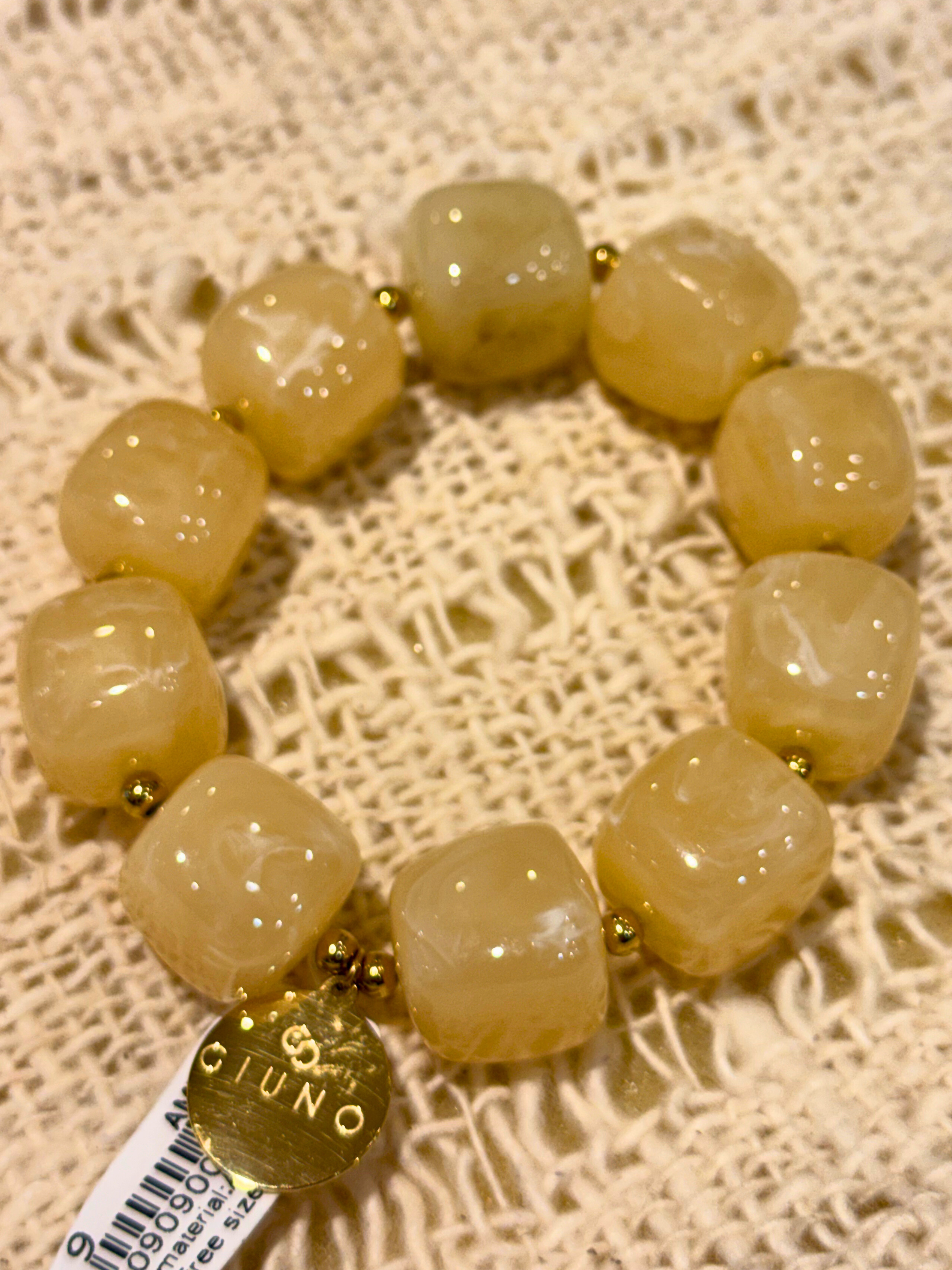 Buttergelb Armband - Unique Flores 