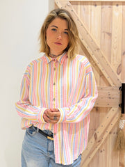 Musselin Bluse Streifen