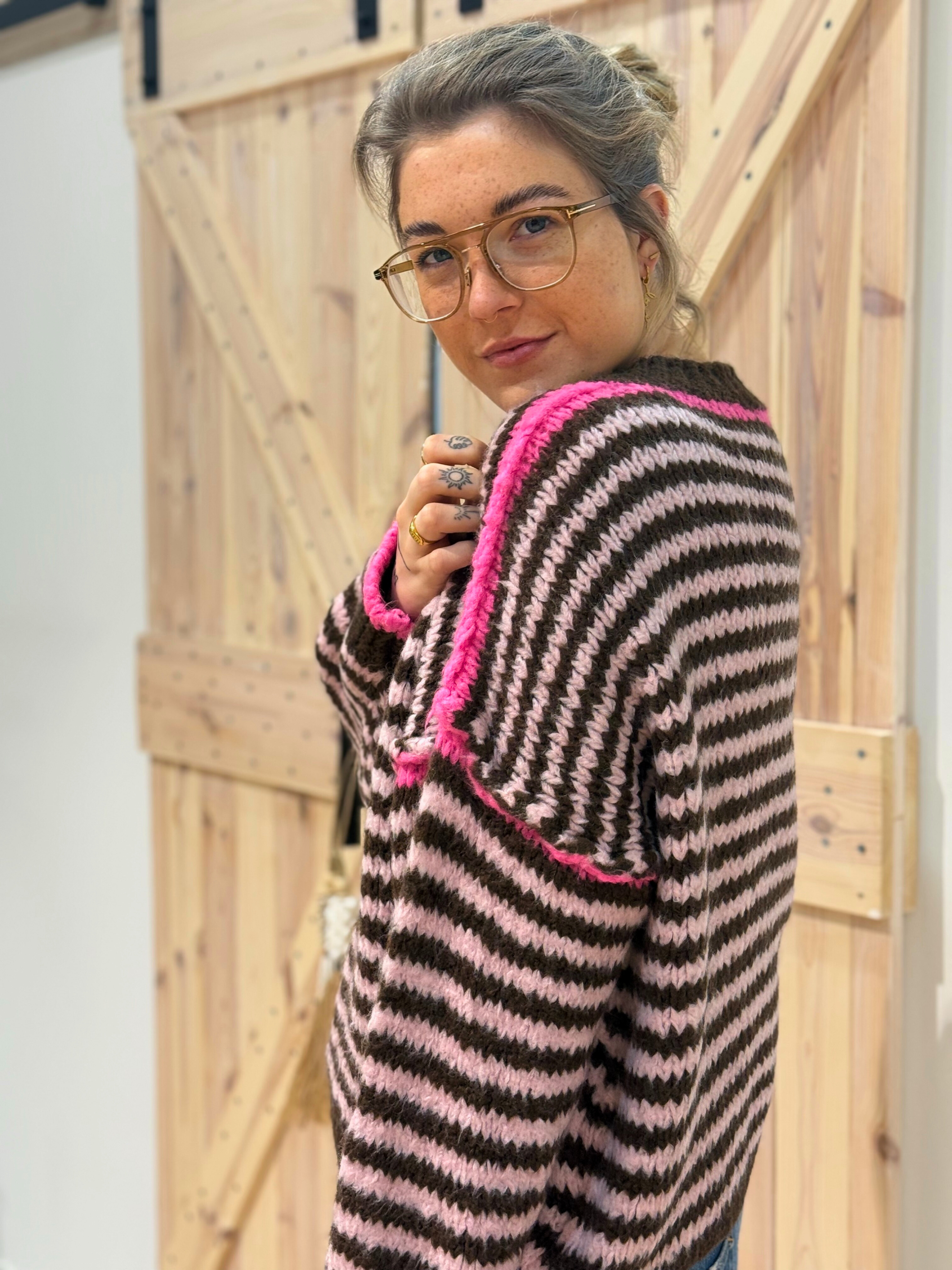 Pullover mit Neon - Unique Flores 