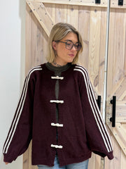 Strickjacke Brombeer