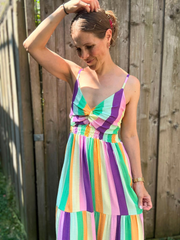 Kleid Streifen
