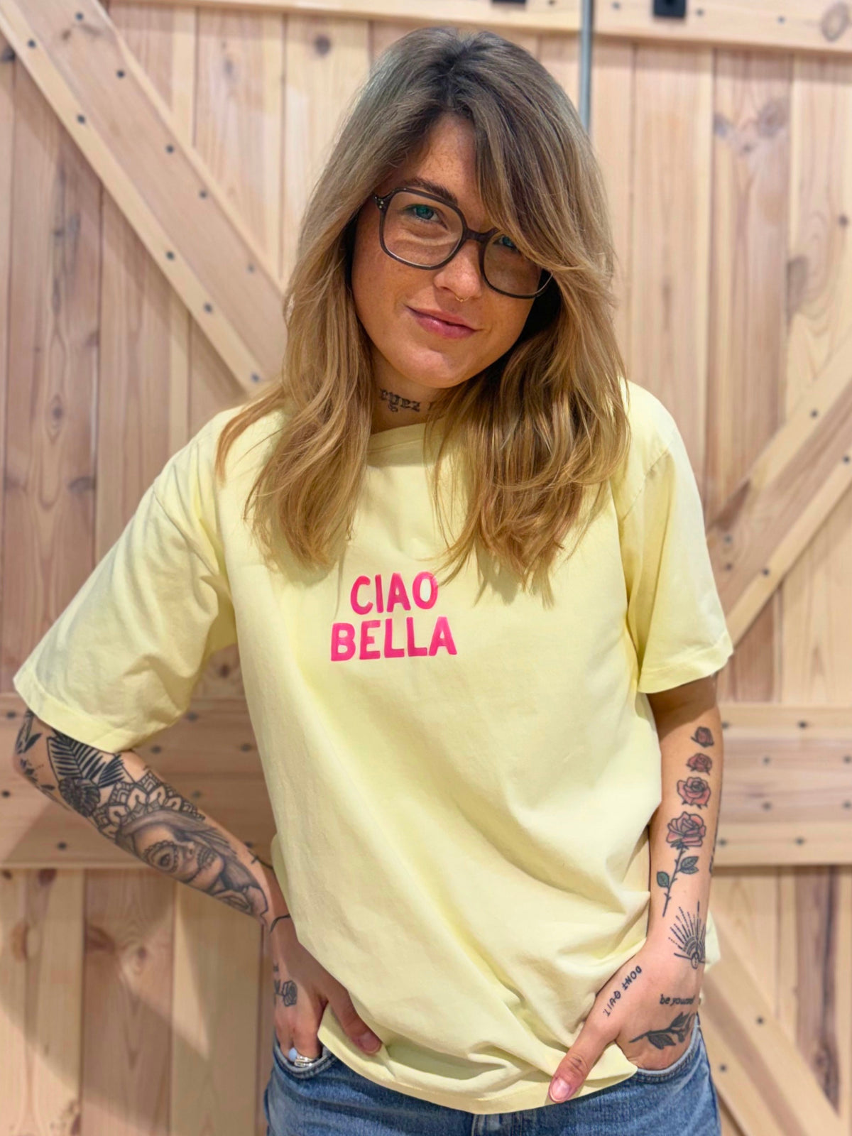 T Shirt Ciao Bella - Unique Flores 