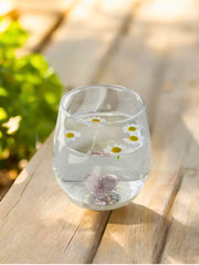 Glas mit rosa Herz - Unique Flores 
