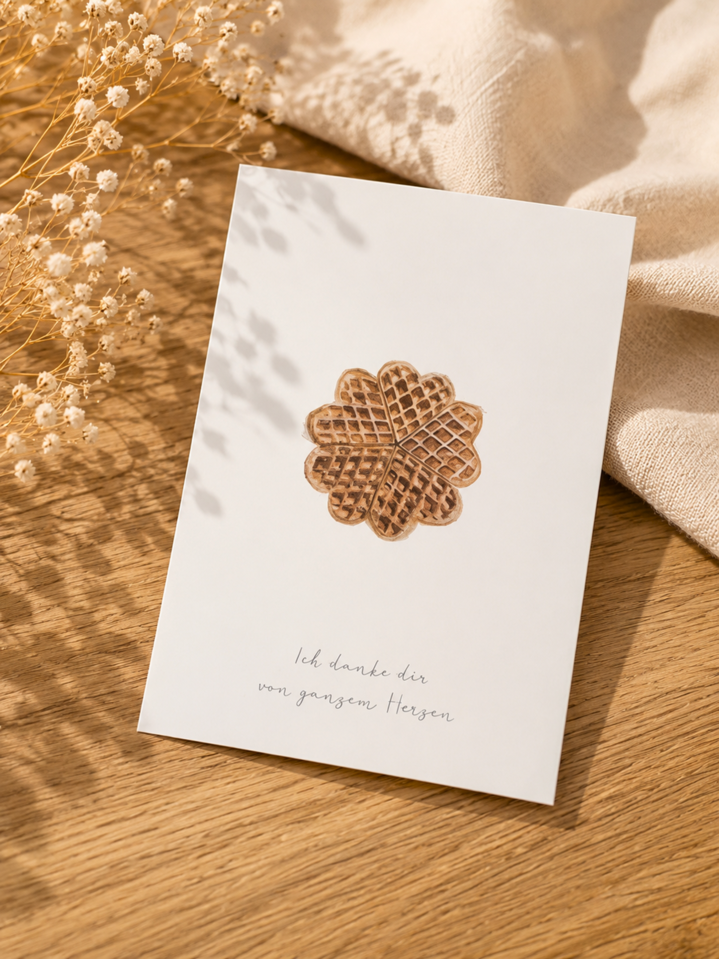 Eulenschnitt Postkarte - Unique Flores 