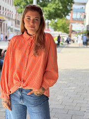 Musselin Bluse Stripes
