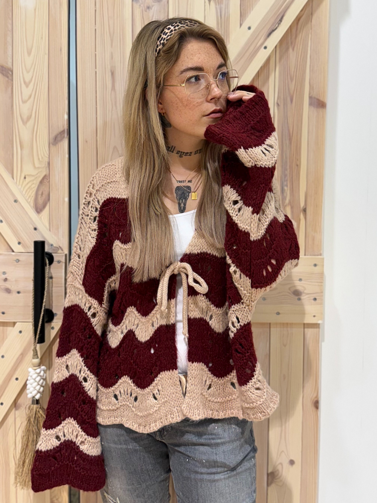 Cardigan Wave Knit