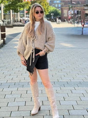 Cardigan mit Schleifen