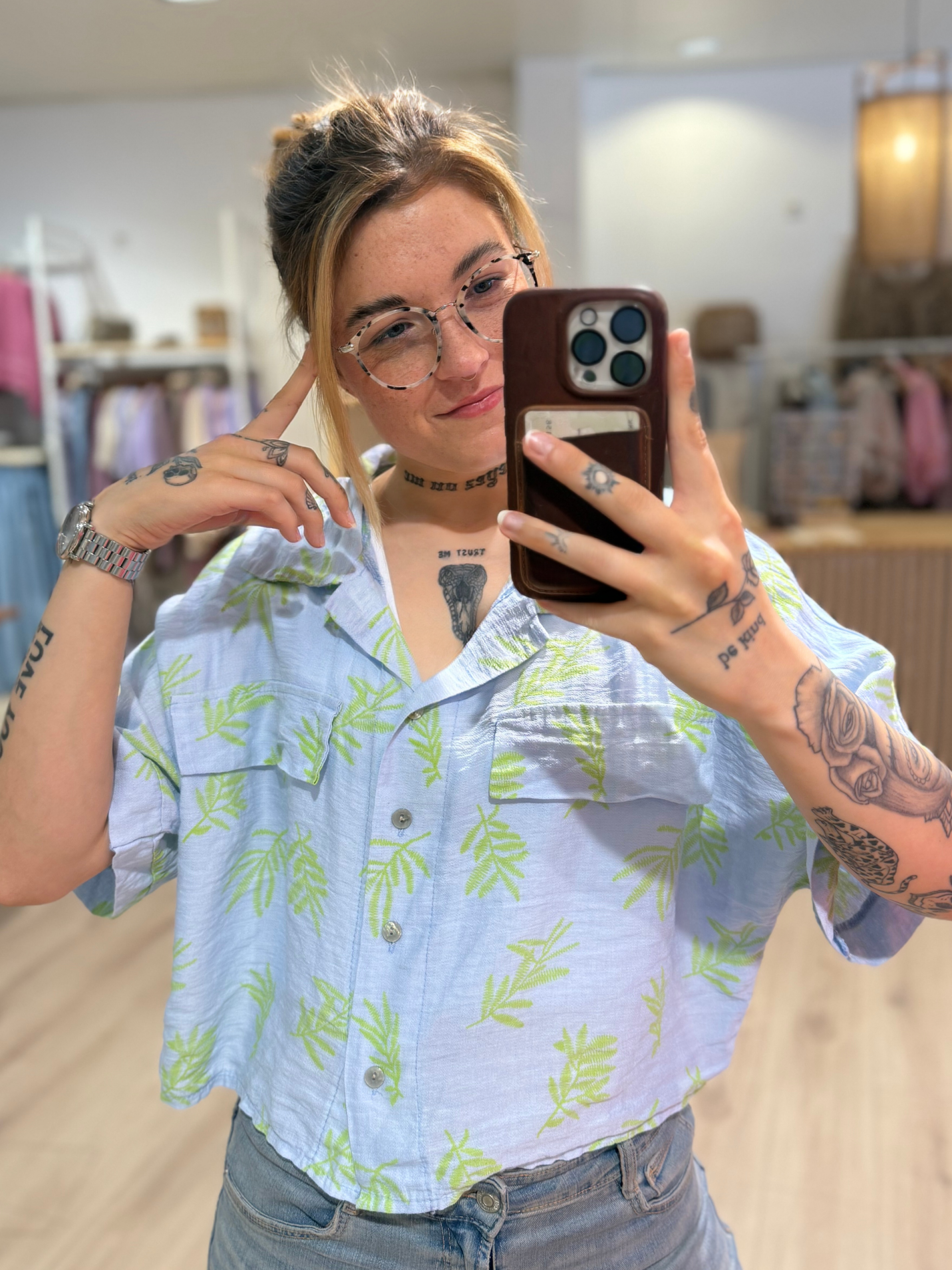 Palm Bluse