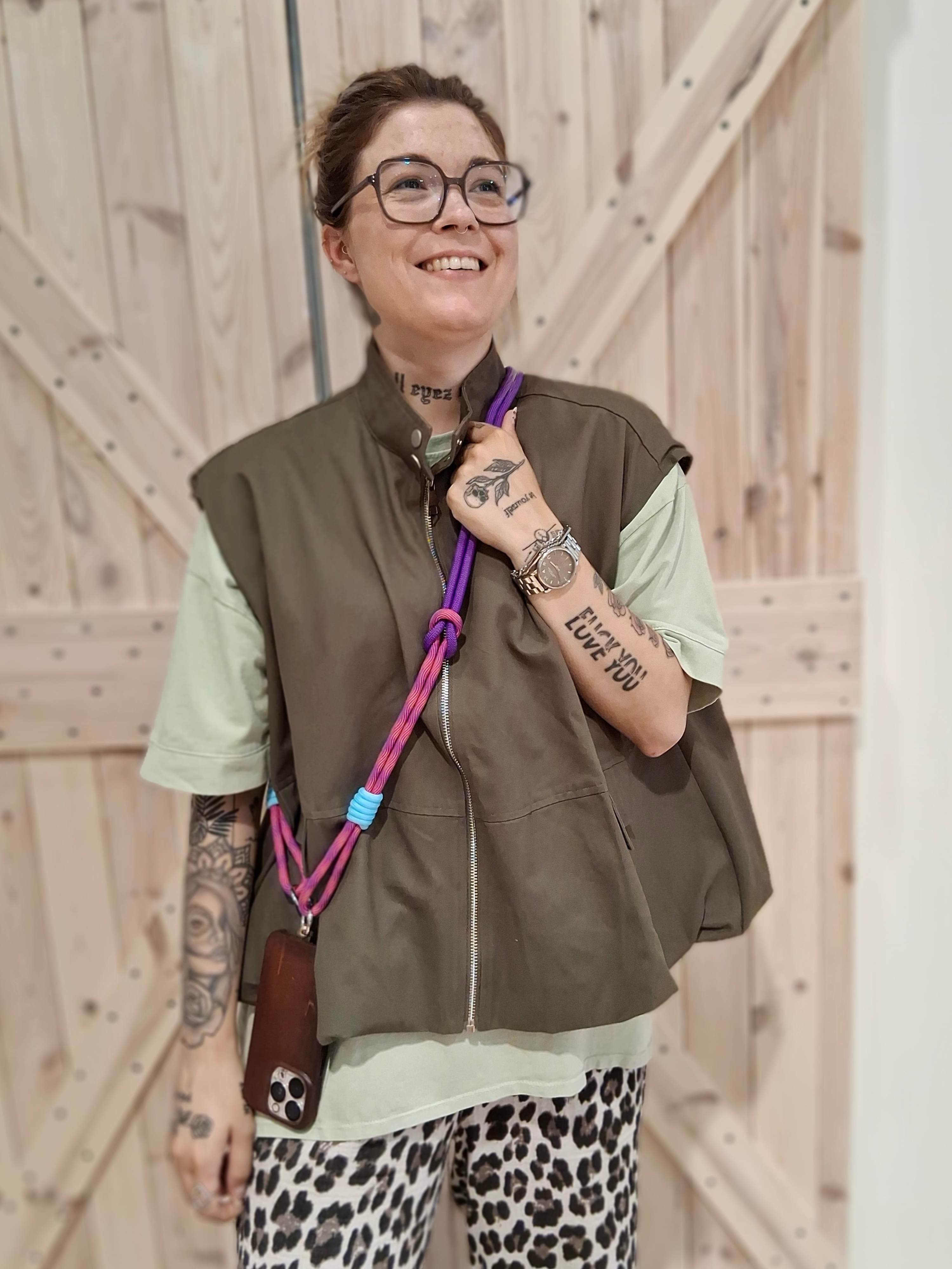 Weste Utility Chic - Unique Flores 