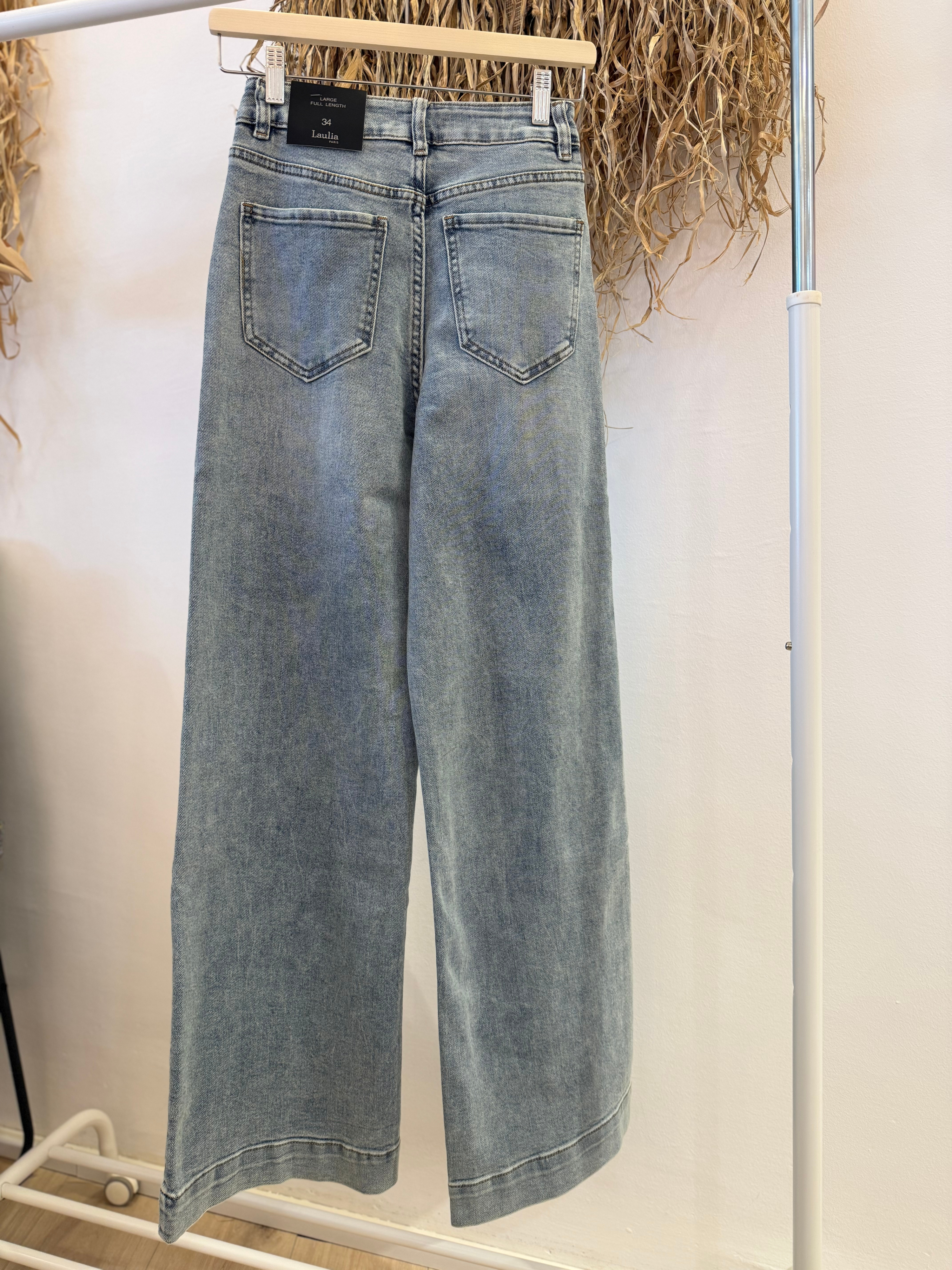 Full Length Large Jeans - Unique Flores 