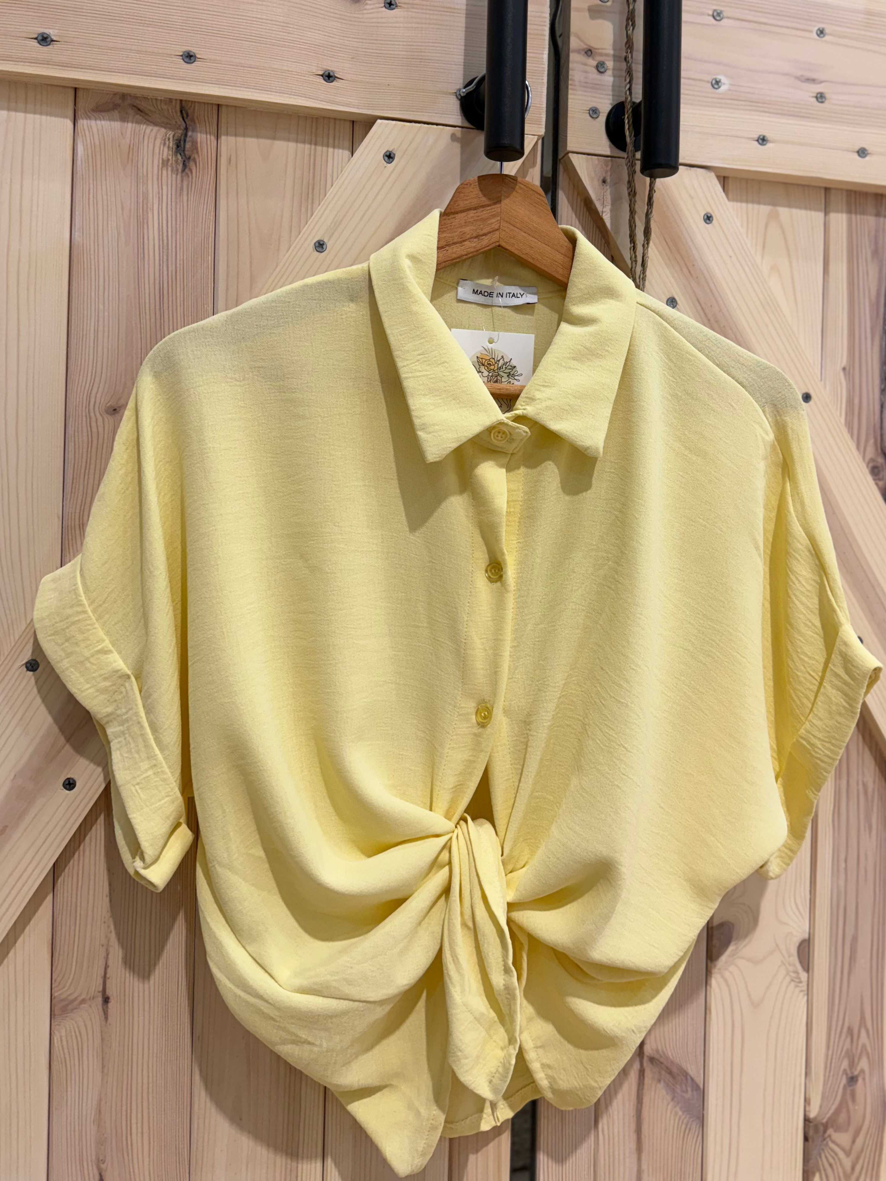 Kurzarm Bluse - Unique Flores 