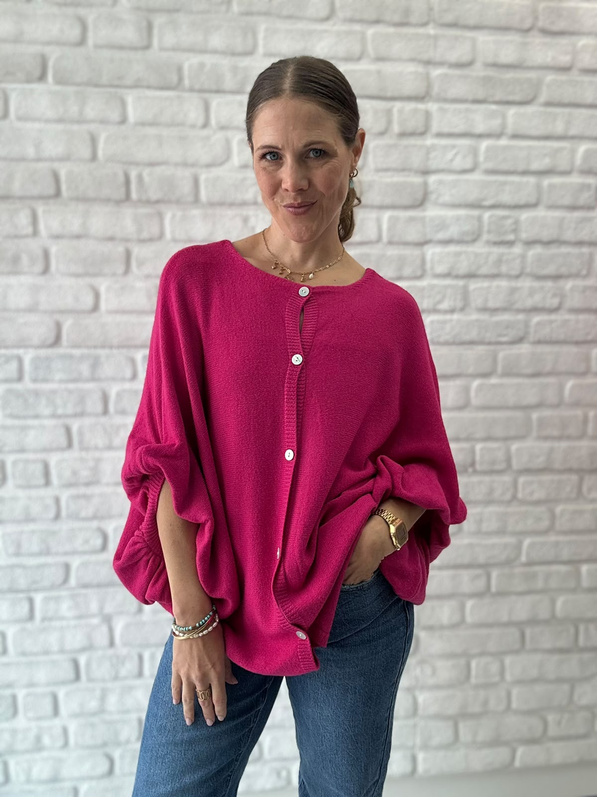 Oversize Cardigan - Unique Flores 