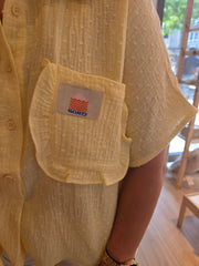 Bluse mit Patch - Unique Flores 