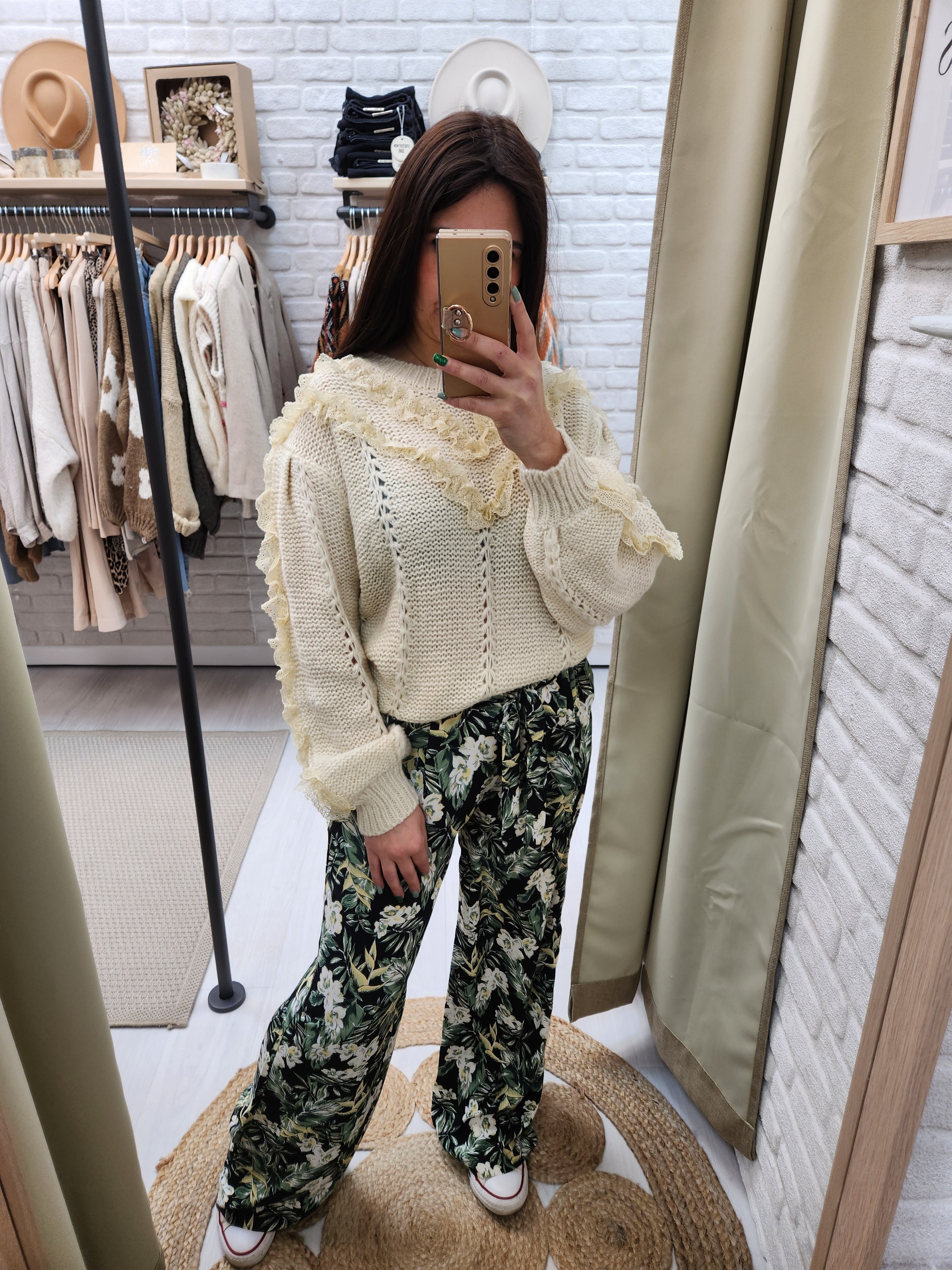 Pullover Cute - Unique Flores 