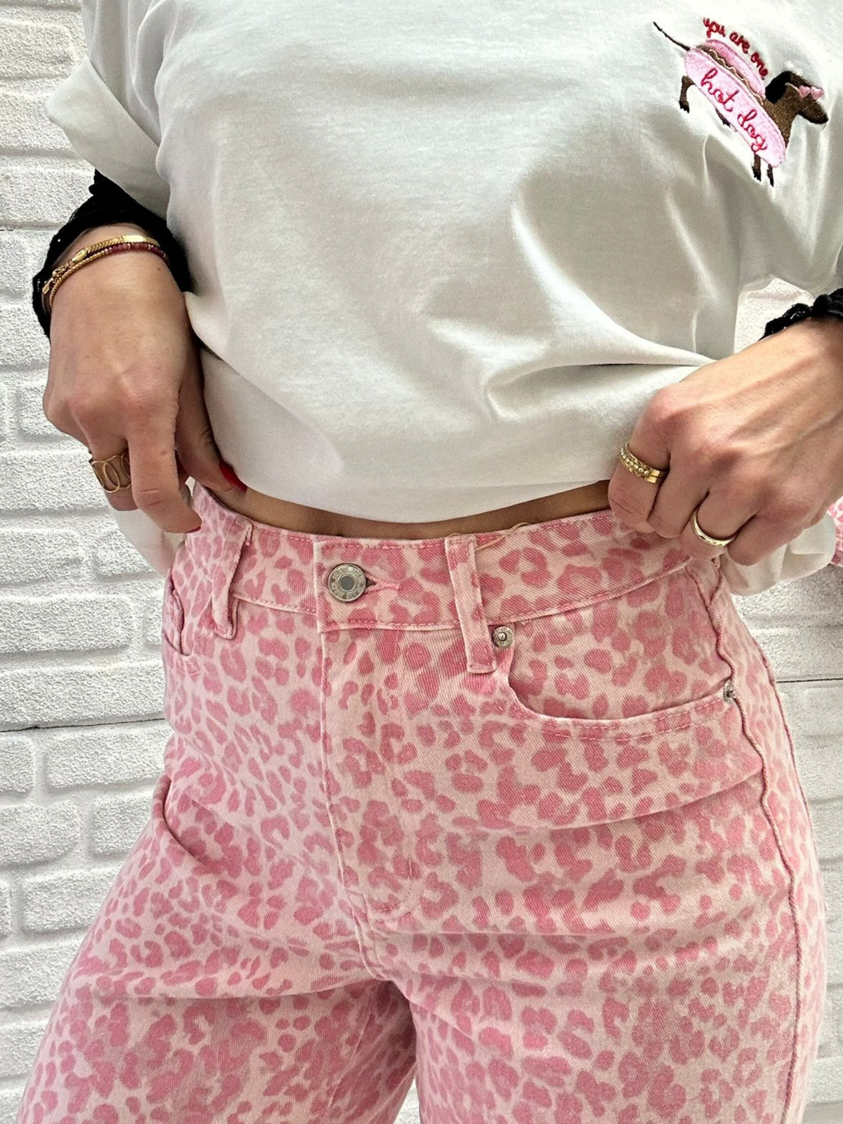 Wide Leg Rosa Leo - Unique Flores 