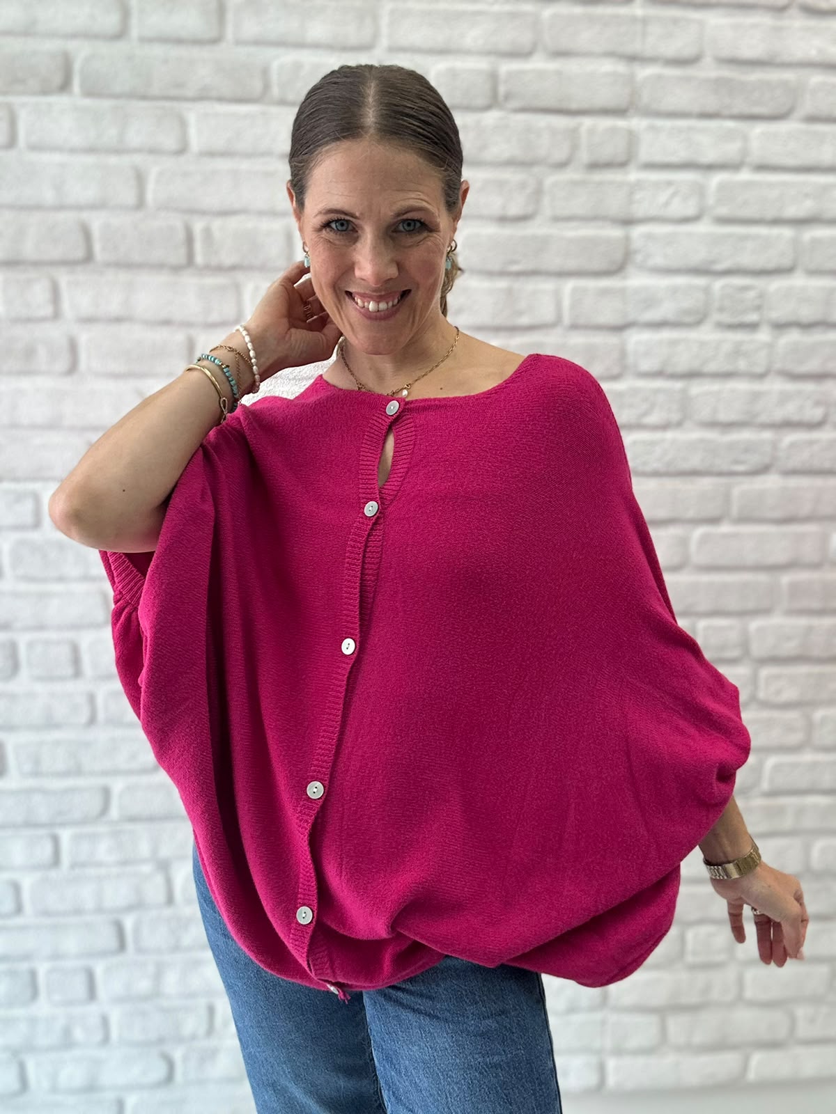 Oversize Cardigan - Unique Flores 