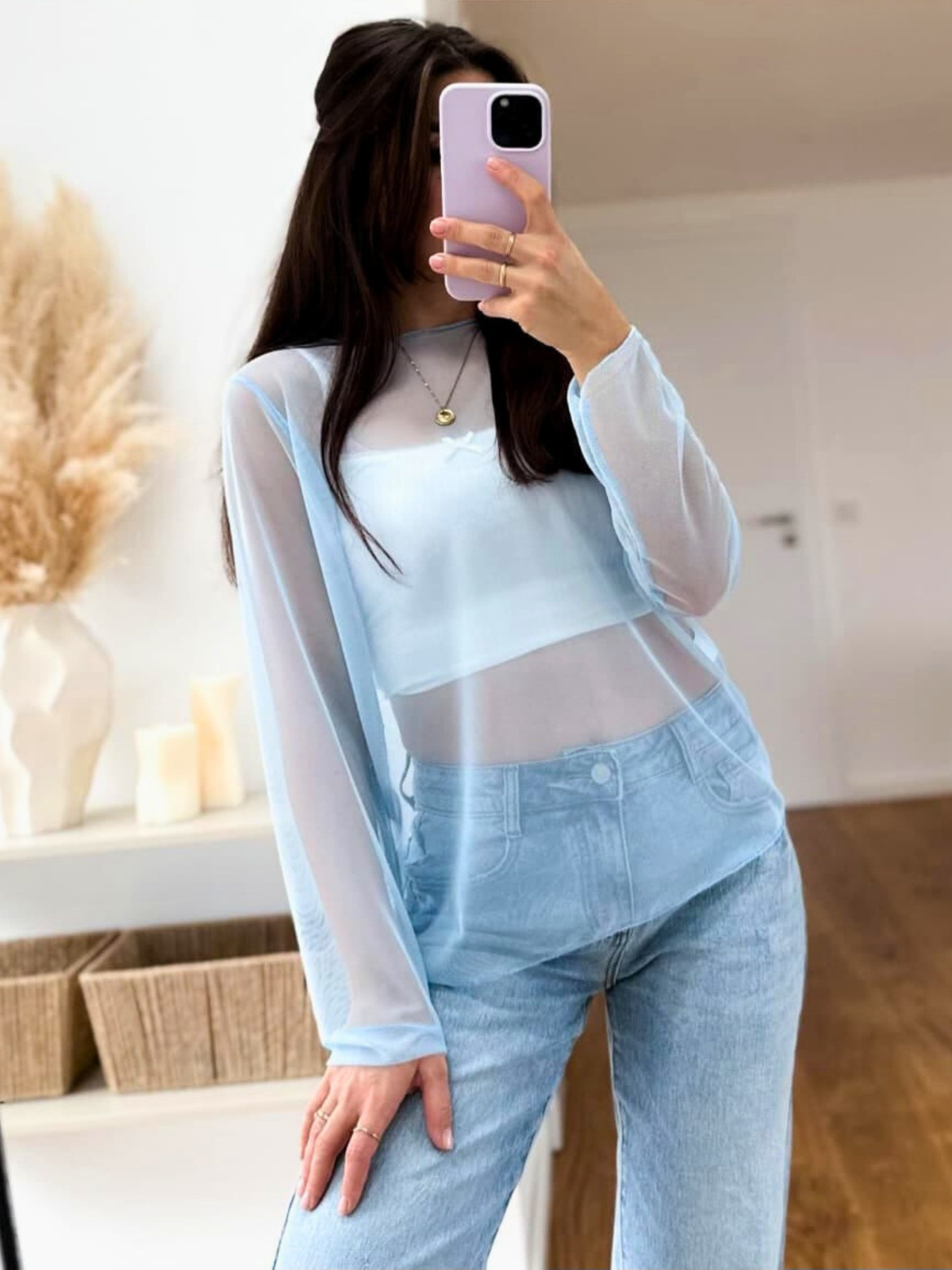 Langarmshirt Transparent