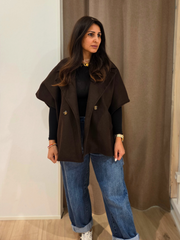 Weste Braun Oversized