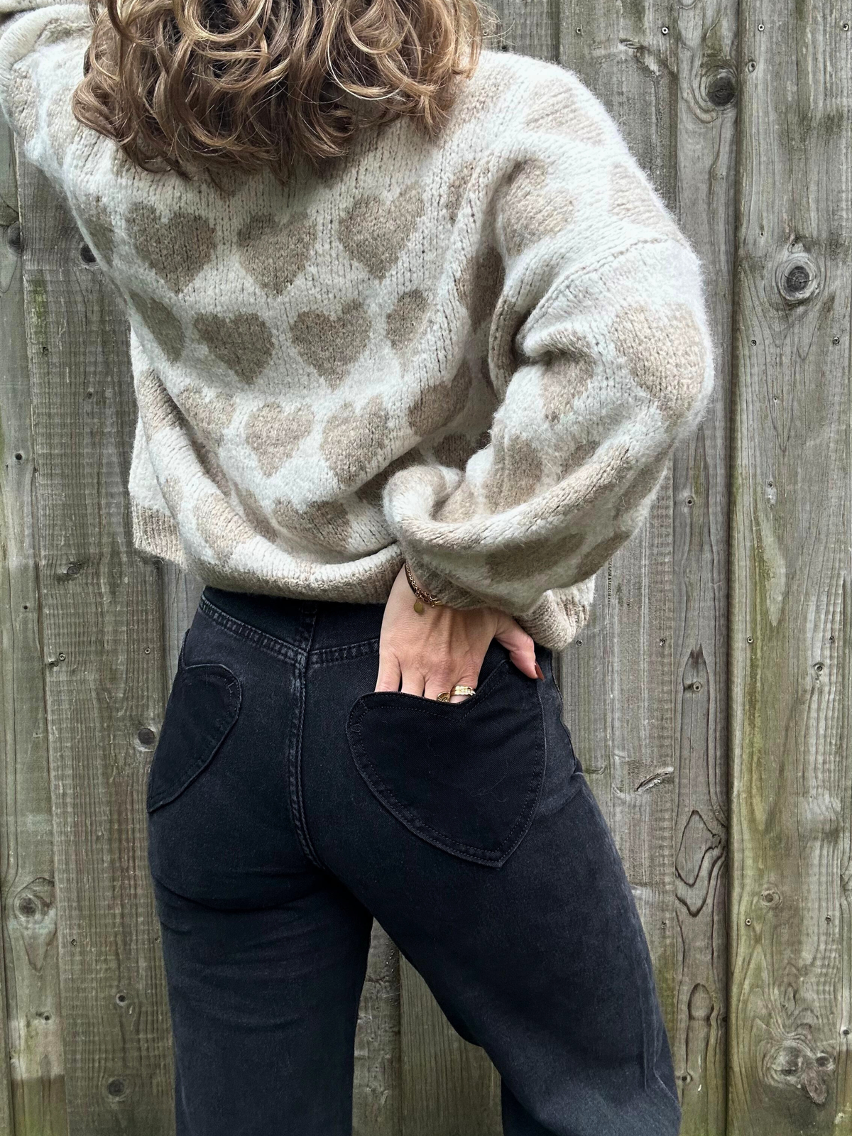Jeans Redial mit Herztaschen