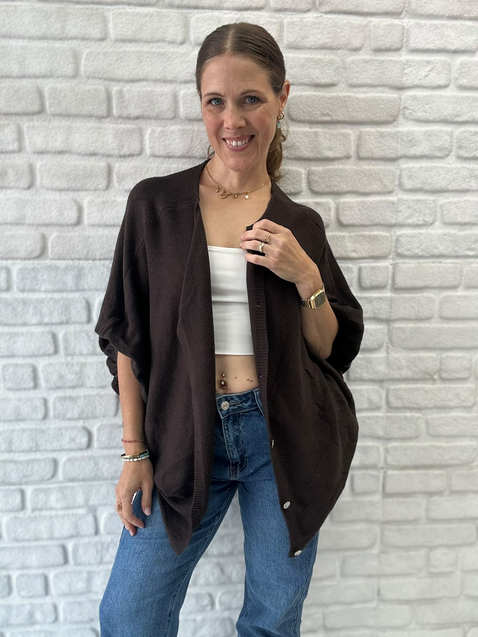 Oversize Cardigan - Unique Flores 