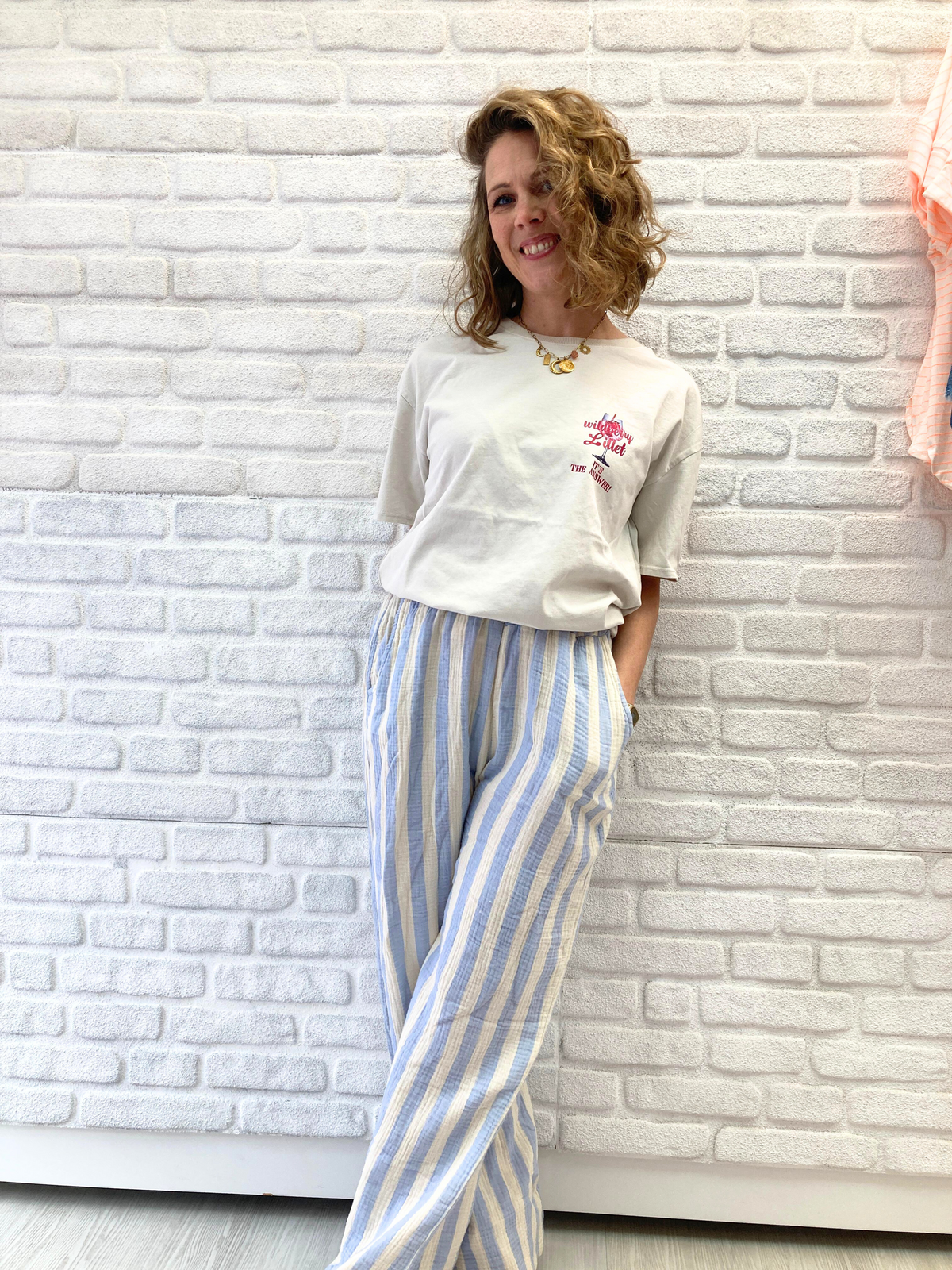 Musselin Hose "Blockstripes"