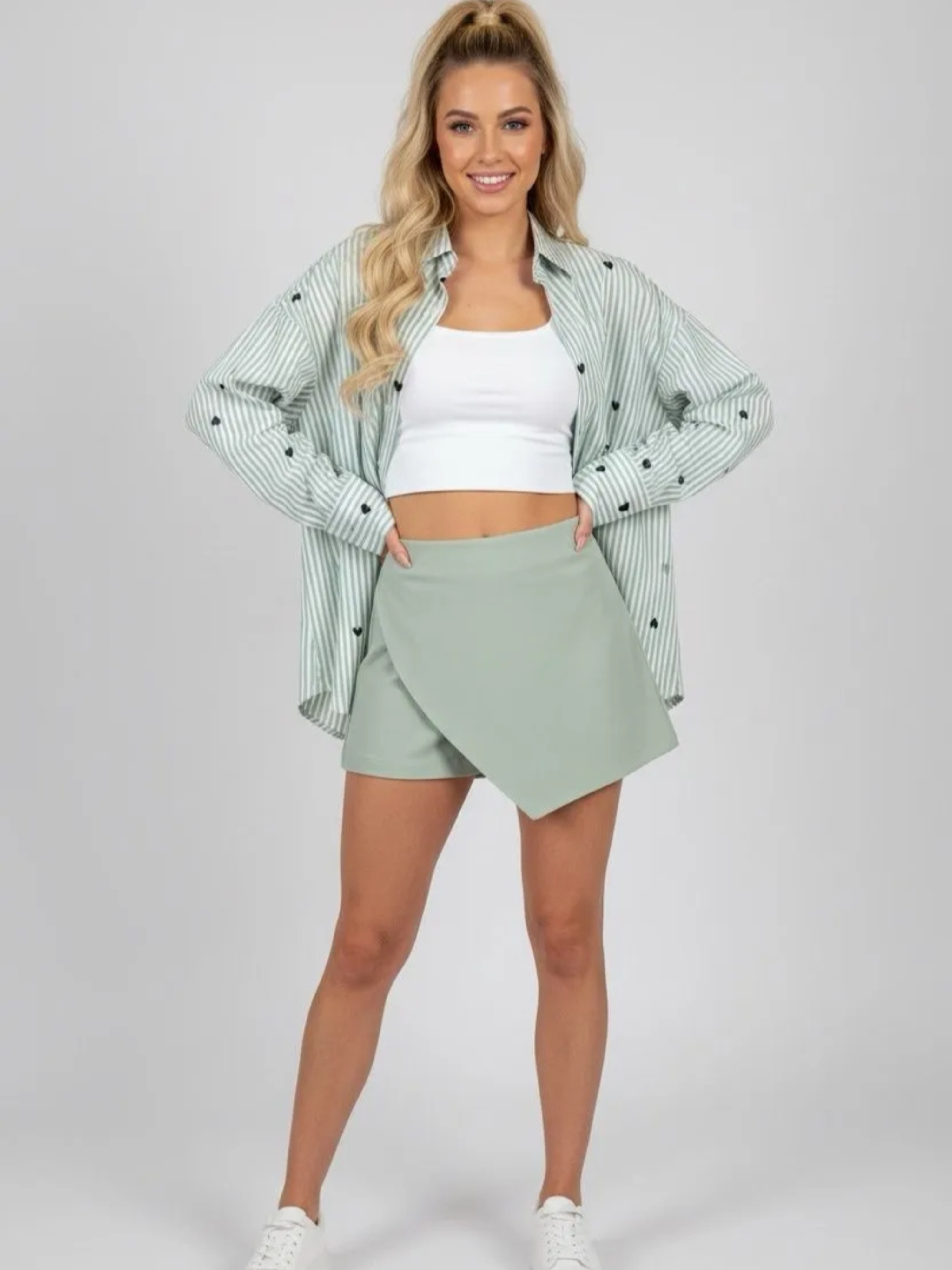 Skort Soft Mint - Unique Flores 
