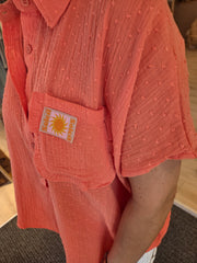 Bluse mit Patch - Unique Flores 