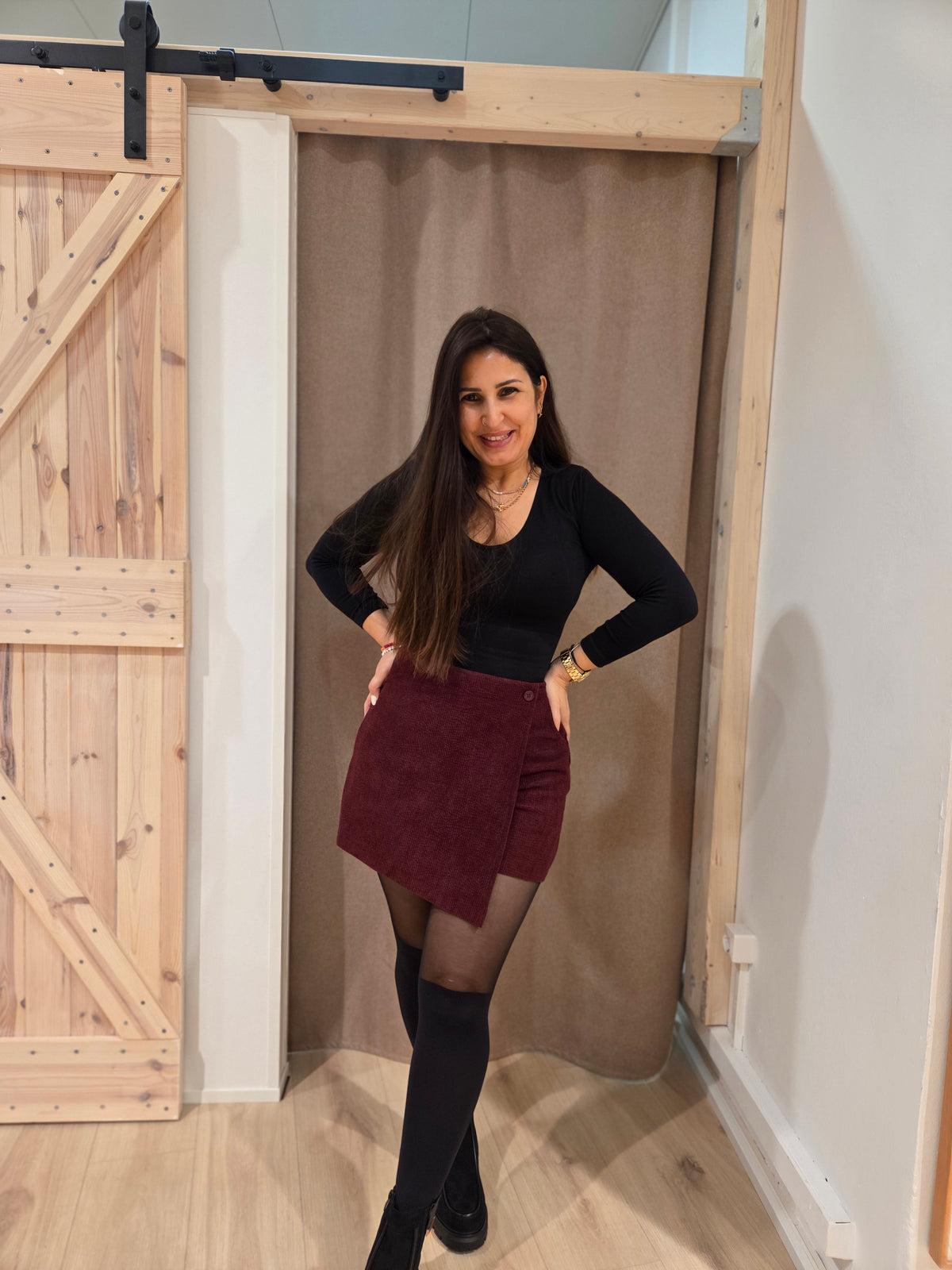 Skort aus Cord