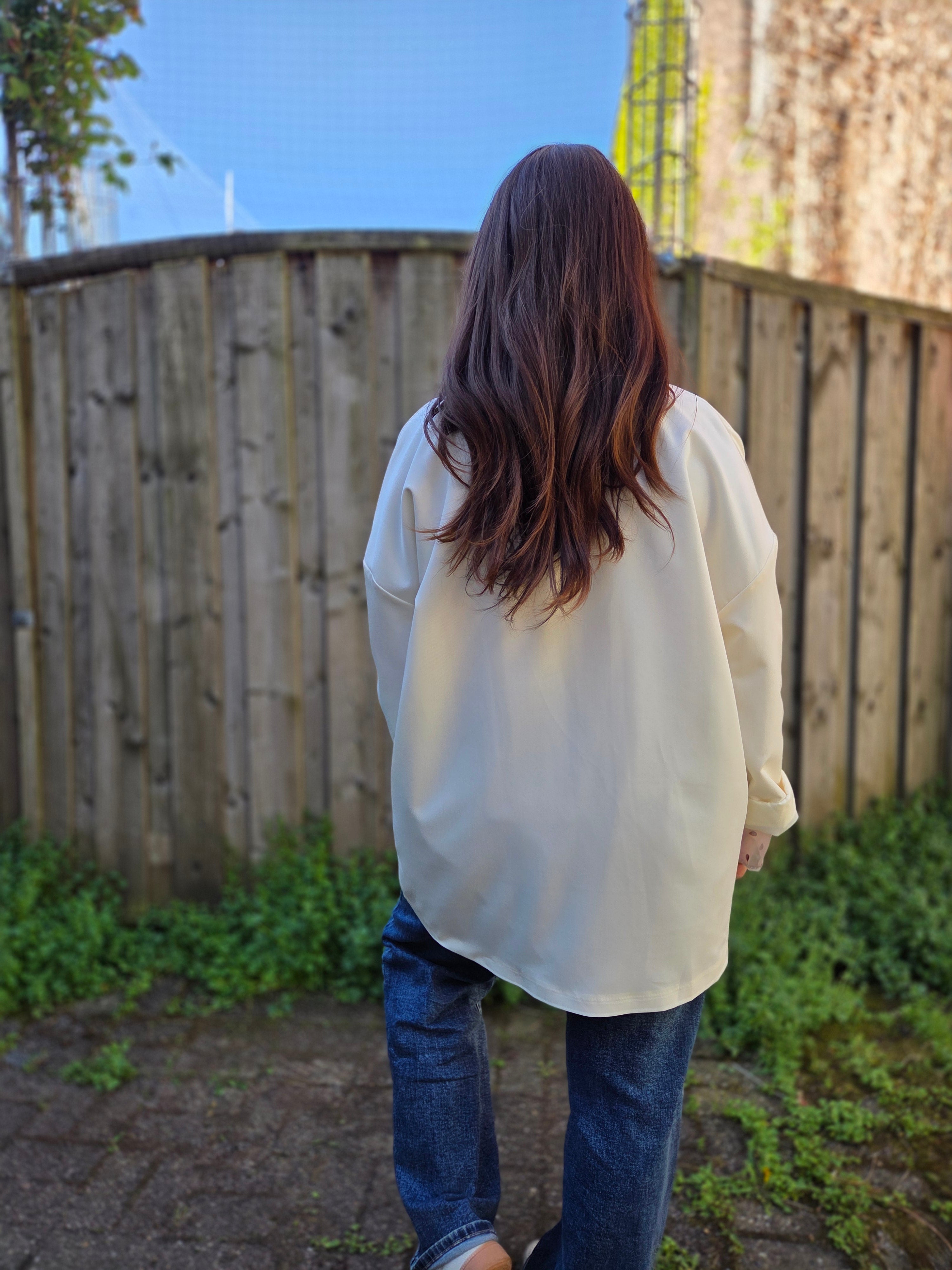 Oversized Blazer - Unique Flores 
