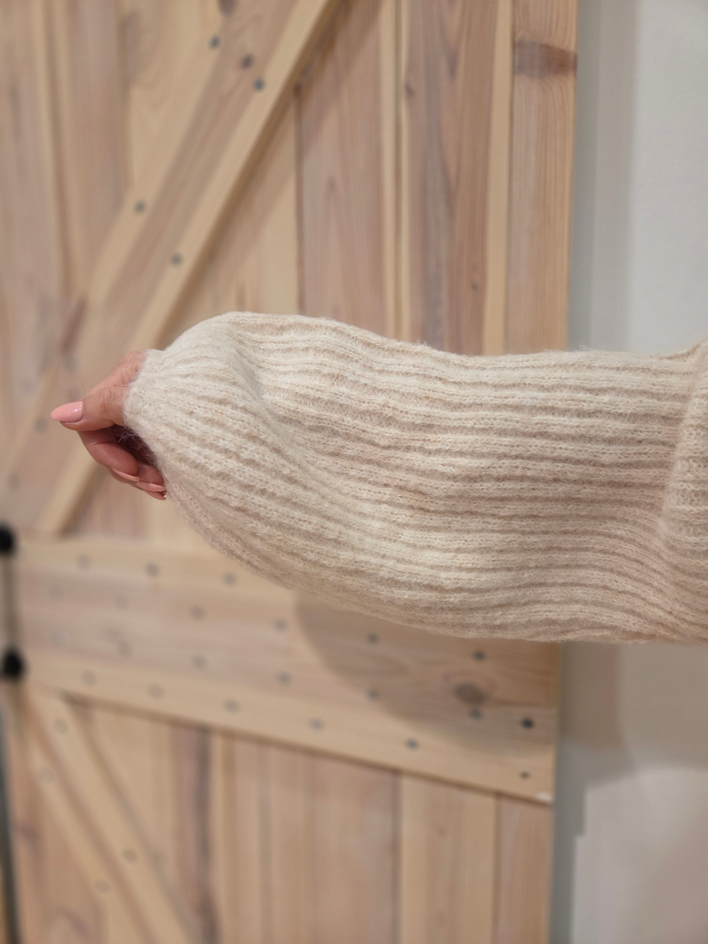 Pullover Cloudy Rib - Unique Flores 