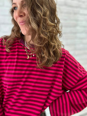 Longsleeve mit Streifen - Unique Flores 