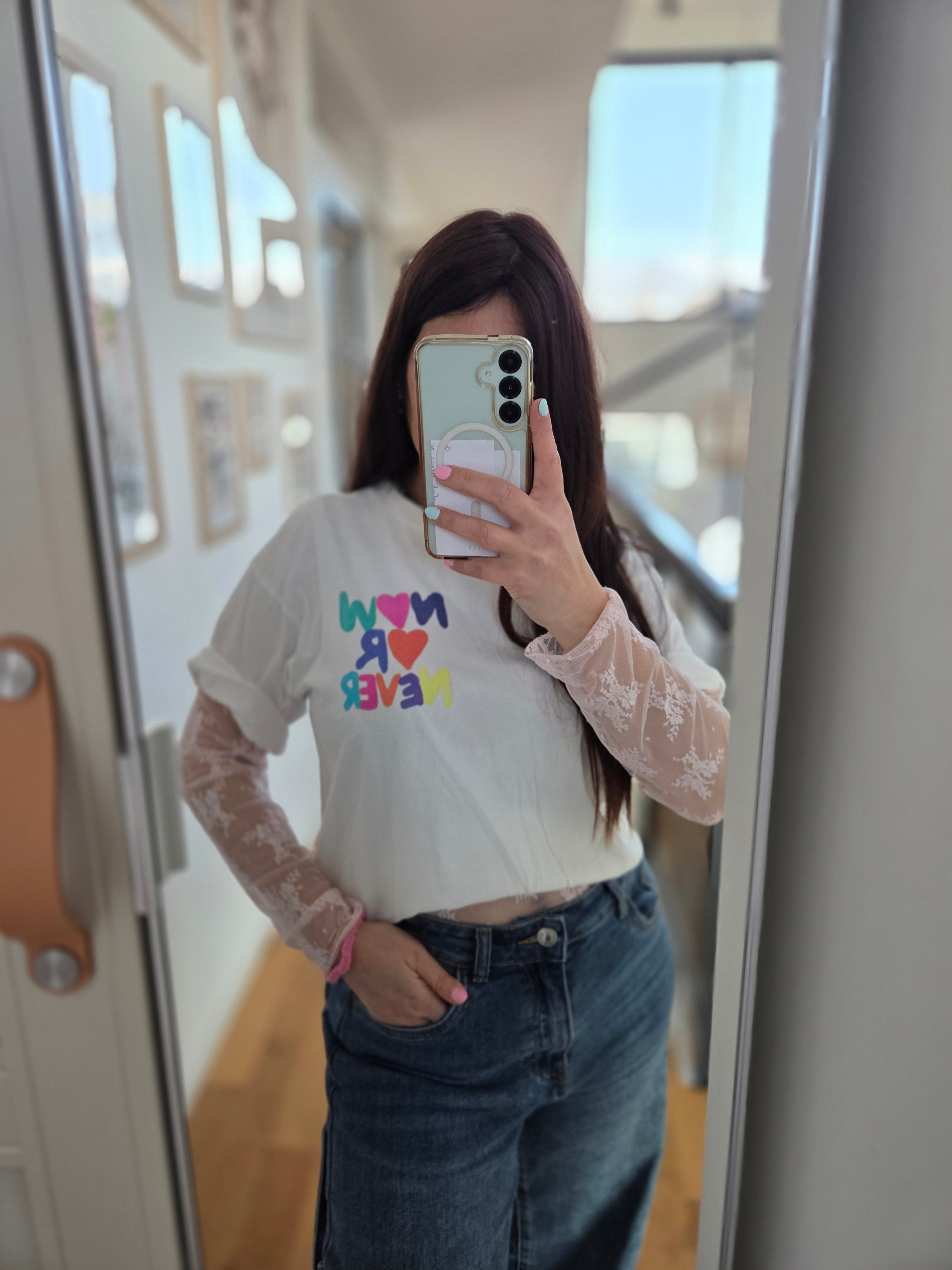 T-Shirt Now or Never - Unique Flores 