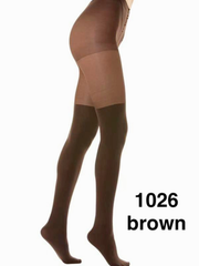Strumpfhose Overknee Optik Braun