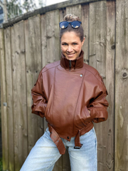 Biker Jacke - Unique Flores 