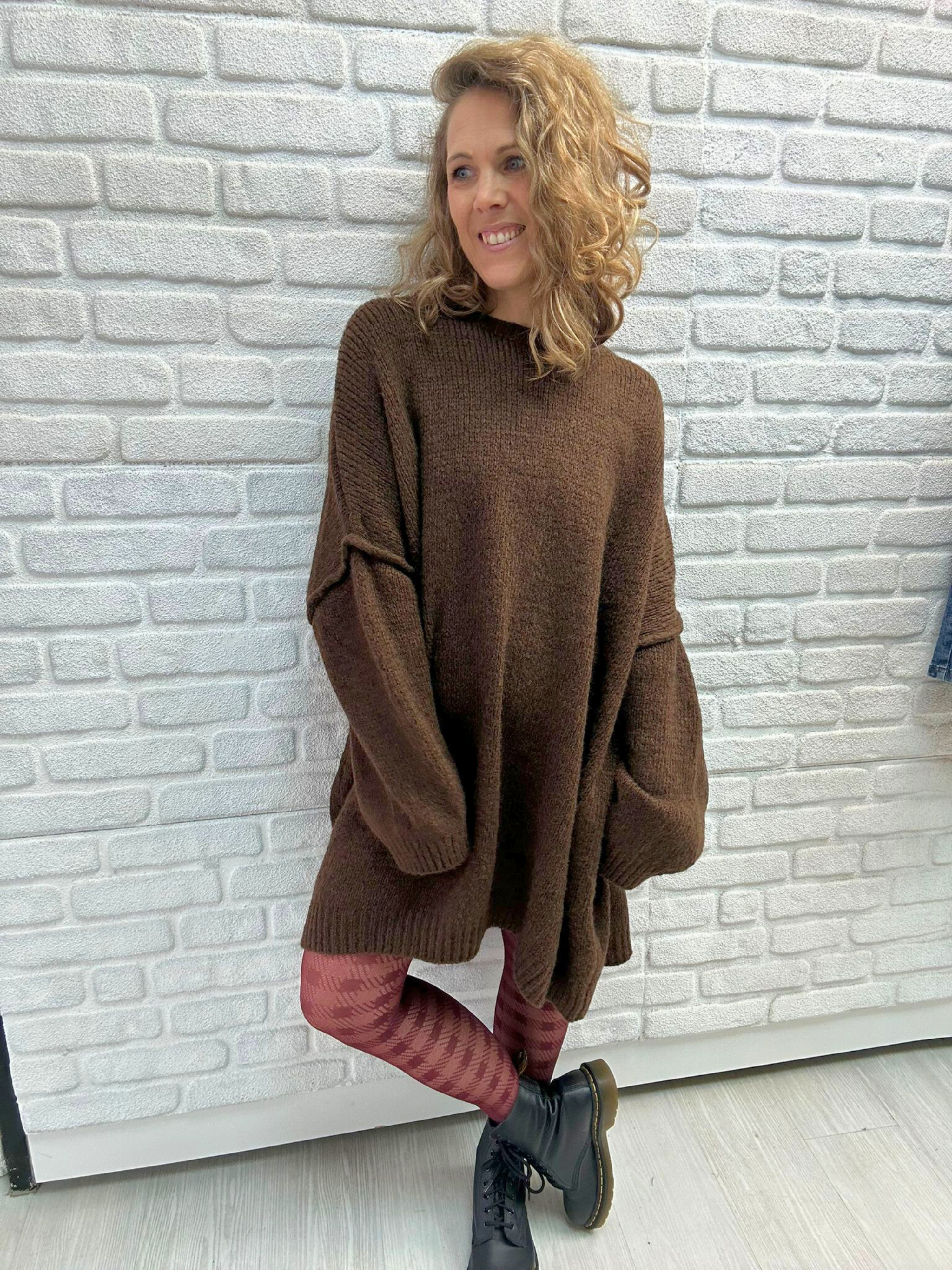Oversize Strickkleid
