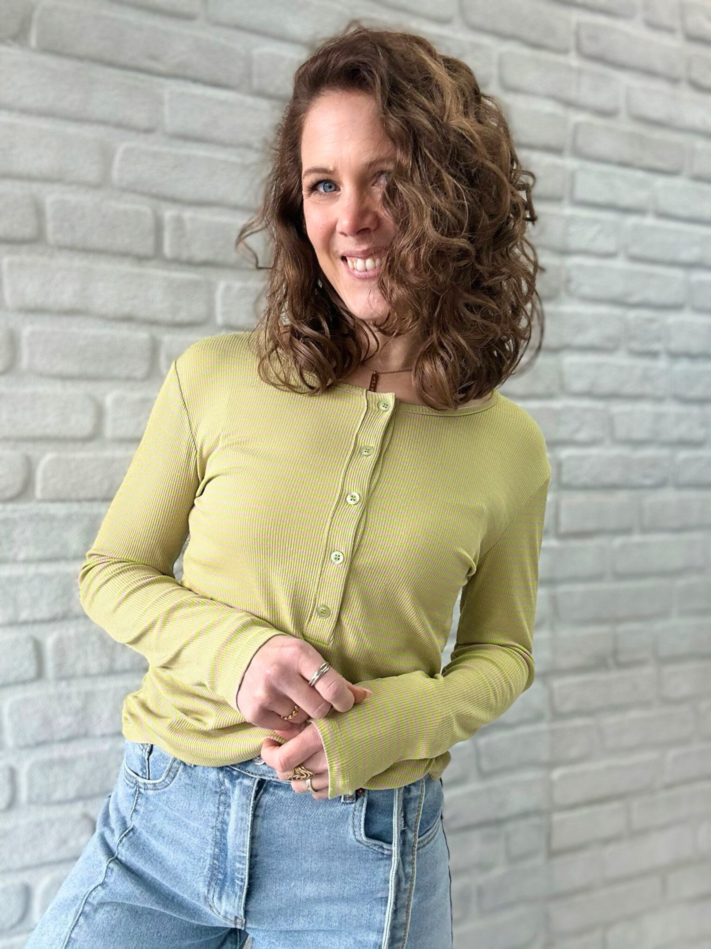 Langarmshirt Fine Stripes - Unique Flores 